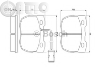 Set placute frana - frana disc 