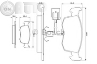Set placute frana - frana disc 