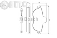 Set placute frana - frana disc 