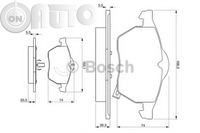 Set placute frana - frana disc 