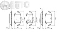Set placute frana - frana disc 