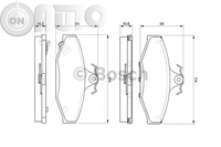 Set placute frana - frana disc 