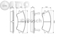 Set placute frana - frana disc 