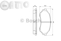 Set placute frana - frana disc 