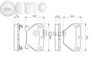 Set placute frana - frana disc 