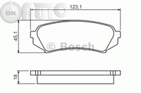 Set placute frana - frana disc 