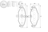 Set placute frana - frana disc 