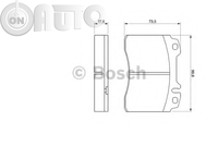 Set placute frana - frana disc 