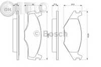 Set placute frana - frana disc 