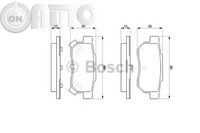 Set placute frana - frana disc 