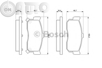 Set placute frana - frana disc 