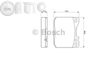 Set placute frana - frana disc 