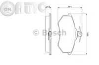 Set placute frana - frana disc 