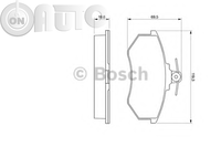 Set placute frana - frana disc 