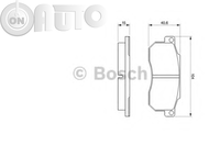 Set placute frana - frana disc 