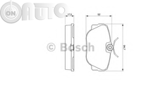 Set placute frana - frana disc 