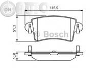 Set placute frana - frana disc 
