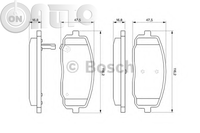 Set placute frana - frana disc 