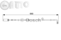 Senzor de avertizare uzura placute de frana 
