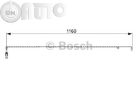 Senzor de avertizare uzura placute de frana 