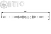 Senzor de avertizare uzura placute de frana 