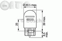 Bec -  lampa frana / lampa spate 