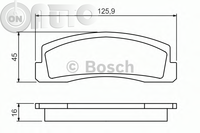 Set placute frana - frana disc 
