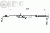 Cablu -  frana de parcare 