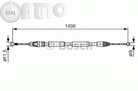 Cablu -  frana de parcare 