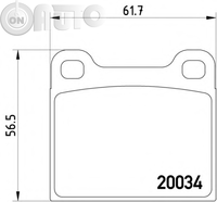 Set placute frana - frana disc 