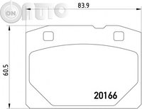 Set placute frana - frana disc 