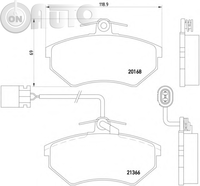 Set placute frana - frana disc 