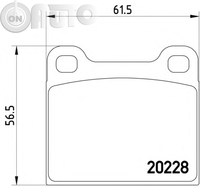 Set placute frana - frana disc 