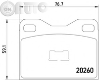 Set placute frana - frana disc 