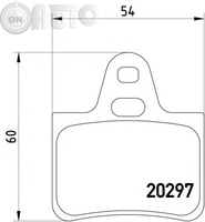 Set placute frana - frana disc 