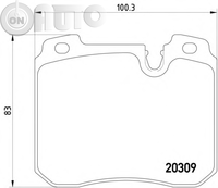 Set placute frana - frana disc 