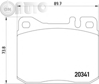 Set placute frana - frana disc 