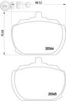 Set placute frana - frana disc 