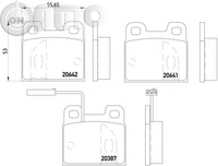 Set placute frana - frana disc 