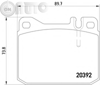 Set placute frana - frana disc 