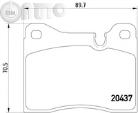 Set placute frana - frana disc 