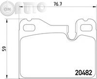 Set placute frana - frana disc 