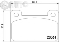 Set placute frana - frana disc 