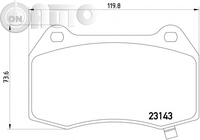 Set placute frana - frana disc 