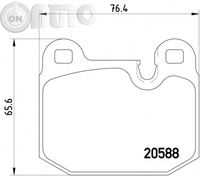 Set placute frana - frana disc 