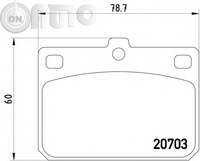 Set placute frana - frana disc 