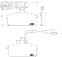 Set placute frana - frana disc 