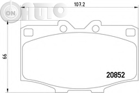 Set placute frana - frana disc 