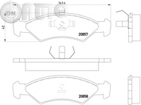 Set placute frana - frana disc 