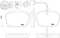 Set placute frana - frana disc 